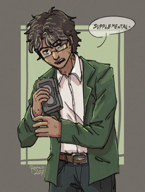 Rendered sketch halfbody