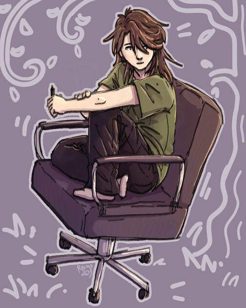 Rendred sketch fullbody (with minimal background)